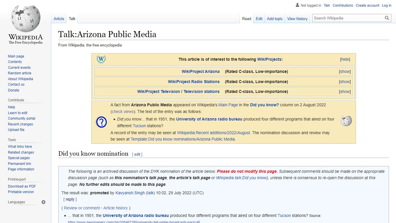 Talk:Arizona Public Media - Wikipedia